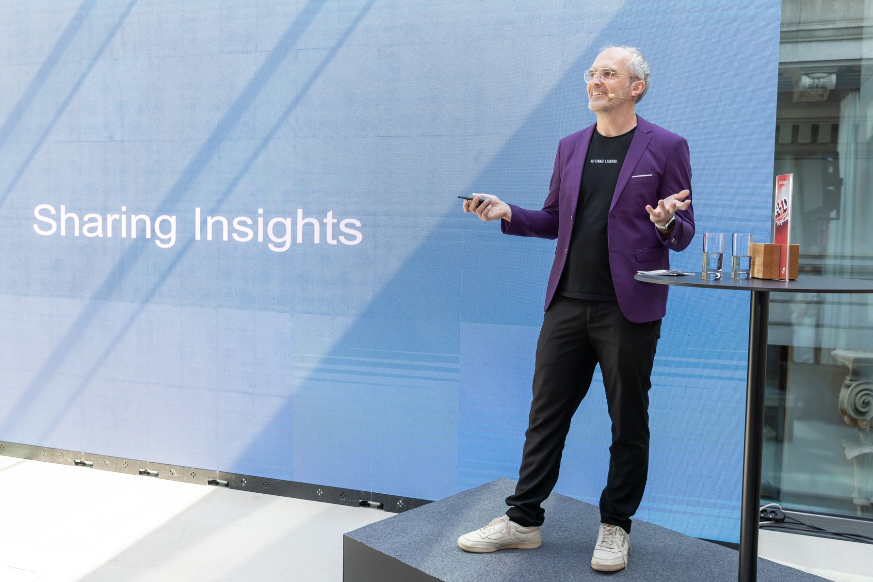 Andreas Fraunberger on stage at A1 Digital, June 2025